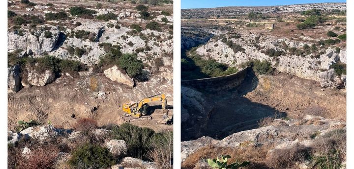 MRU reports concerns to ERA about works in Mgarr ix Xini valley bed
