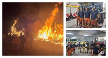 Maltese firefighters help tackle major wildfire in Guarda region