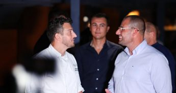 PM meets Gozitan chef Giovann Attard at Aqua Roma in New York