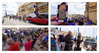 Effigy of Our Lady of Graces escorted in pilgrimage to Victoria