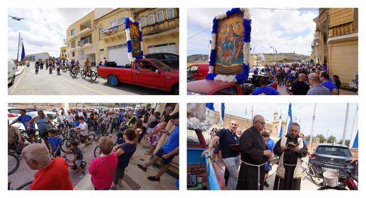 Effigy of Our Lady of Graces escorted in pilgrimage to Victoria