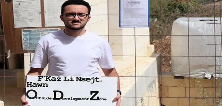 Gozitan activist highlights application for home in ODZ area of Nadur