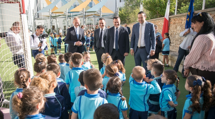 Two European Commissioners visit Nadur Primary during official visit to Gozo